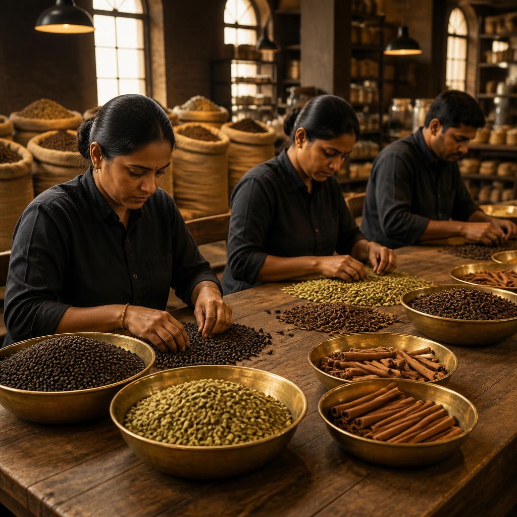 Spice processing and quality grading